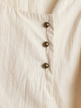 Tie Strap Casual Solid Color Vacation Chic Short Sleeve Square Collar Shirt